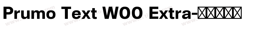 Prumo Text W00 Extra字体转换